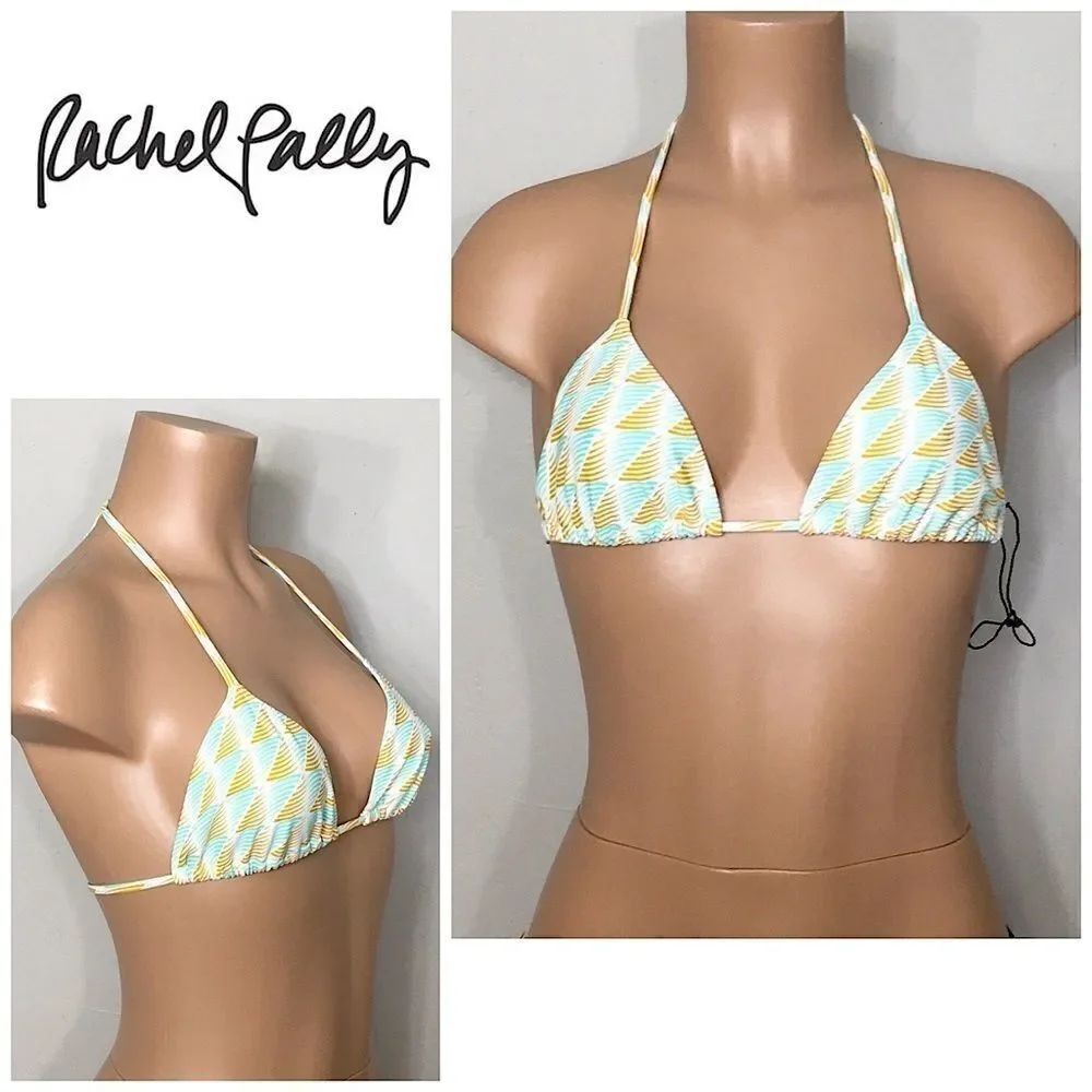 Rachel Pally sliding triangle Bikini Top. New